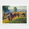Edward C,Morning in the Pasture,Summer Morning,art prints,Vintage art,canvas wall art,famous art prints,q967