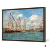 Eugene Boudin,Boats Decorated with Flags in the Port of Deauville,large wall art,framed wall art,canvas wall art,large canvas,M3663