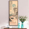 Qi Baishi,A house under a cliff,Chinese painting,Vertical Narrow Art,large wall art,framed wall art,canvas wall art,M577