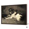 Edwin Landseer,Puppy and Frog,large wall art,framed wall art,canvas wall art,large canvas,M3616