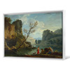 Claude-Joseph Vernet,A River with Fishermen,large wall art,framed wall art,canvas wall art,large canvas,M3495
