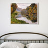 Claude Monet,Boat on the Seine near Jeufosse,large wall art,framed wall art,canvas wall art,large canvas,M3382