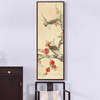Liu kuiling,Pigeon and pomegranate flower painting,Birds And Flowers,Vertical Narrow Art,large wall art,framed wall art,canvas wall art,M547