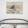 Charles Marion Russell,Roping a Wolf,large wall art,framed wall art,canvas wall art,large canvas,M3342