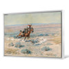 Charles Marion Russell,Roping a Wolf,large wall art,framed wall art,canvas wall art,large canvas,M3342