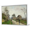 Camille Pissarro,Route de Versailles, Louveciennes, Rain Effect, 1870,large wall art,framed wall art,canvas wall art,large canvas,M3260
