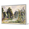 Camille Pissarro,Pond at Kew Gardens,large wall art,framed wall art,canvas wall art,large canvas,M3258