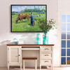 Camille Pissarro,Girl Tending a Cow in Pasture,large wall art,framed wall art,canvas wall art,large canvas,M3245