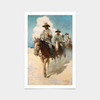 Newell Convers Wyeth,The Little Posse Started Out on its Journey,the Wiry Marshal First,art prints,Vintage art,famous art prints,V2785
