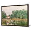 Alfred Sisley,The Banks of the Canal at Moret Sur Loing,large wall art,framed wall art,canvas wall art,large canvas,M3081