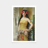 Leon Comerre,The Oriental Woman,art prints,Vintage art,canvas wall art,famous art prints,V2739