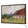 Alfred Sisley,Thatched Cottage In Normandy, 1894,large wall art,framed wall art,canvas wall art,large canvas,M3079