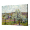 Alfred Sisley,Spring In The Environs Of Paris, Apple Blossom,large wall art,framed wall art,canvas wall art,large canvas,M3077