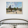 Alfred Sisley,la Rue à Moret,large wall art,framed wall art,canvas wall art,large canvas,M3059