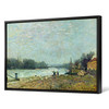 Alfred Sisley,After The Thaw, The Seine At Suresnes Bridge,large wall art,framed wall art,canvas wall art,large canvas,M3044