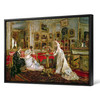 Alfred Emile Stevens,Visiting,Tagsinterior salon elegant ,large wall art,framed wall art,canvas wall art,large canvas,M3036