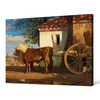 Alexandre-Gabriel Decamps,Oxen before a Farmhouse at Le Verrier, 1853,large wall art,framed wall art,canvas wall art,large canvas,M3031