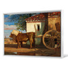 Alexandre-Gabriel Decamps,Oxen before a Farmhouse at Le Verrier, 1853,large wall art,framed wall art,canvas wall art,large canvas,M3031