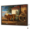 Alexandre-Gabriel Decamps,Oxen before a Farmhouse at Le Verrier, 1853,large wall art,framed wall art,canvas wall art,large canvas,M3031