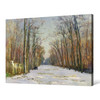 Albert-Charles Lebourg,Winter Scene,Tree lined path,large wall art,framed wall art,canvas wall art,large canvas,M3022