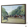 Albert Jnr Ludovici,View of Hyde Park with Figures on Rotten Row,large wall art,framed wall art,canvas wall art,large canvas, M3013