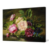 Adriana Johanna Haanen,A Still life of Roses on a River Bank,large wall art,framed wall art,canvas wall art,large canvas,M2970