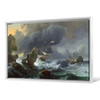 Ludolf Backhuysen,Ships In Distress Off A Rocky Coast,Large Wall Art,Framed Wall Art,Canvas Wall Art,Large Canvas,M1846