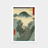 Hiroshige,Okabe,mountain road thatched hut,japanese painting,art prints,Vintage art,canvas wall art,famous art prints,V2561