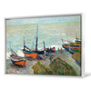Claude Monet,Fishing Boats,Seaside Pier,Canvas Print,Canvas Art,Canvas Wall Art,Large Wall Art,Framed Wall Art,P854