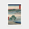 Hiroshige,Musashi tamagawa,Small Wooden Bridge Over River,japanese painting,art prints,Vintage art,canvas wall art,famous art prints,V2554