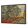 Vincent van Gogh,Garden of the Asylum,orchard,canvas print,canvas art,canvas wall art,large wall art,framed wall art,p1435