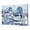 Vincent van Gogh, Landscape with houses,Farmhouse landscape, sketch art,canvas print,canvas art,canvas wall art,large wall art,framed,p1419