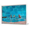 Rudolf Kremlička,Resting Boats,Blue sea view, beach view,canvas print,canvas art,canvas wall art,large wall art,framed wall art,p1387