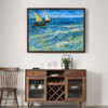Vincent Van Gogh, The Sea at Saintes-Maries,Blue seascape,canvas print,canvas art,canvas wall art,large wall art,framed wall art,p1469