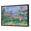 Pierre-Auguste Renoir,Landscape,The girl in the orchard, orchard scenery,canvas print,canvas art,canvas wall art,large wall art,framed,p1347