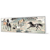 Xu Beihong,Horse Wall Art,Chinese Horse Painting,Above Bed Decor,Narrow Horizontal Wall Art,Large Wall Art,Framed Wall Art,Canvas Wall,M285