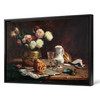 Pedro Alexandrino, Flowers and sweets, Vase still life,canvas print,canvas art,canvas wall art,large wall art,framed wall art,p1311