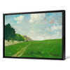 Mikuláš Jordán,Summer Landscape,Green grass landscape,path in the grass,canvas print,canvas art,canvas wall art,large wall art,framed,p1238