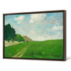Mikuláš Jordán,Summer Landscape,Green grass landscape,path in the grass,canvas print,canvas art,canvas wall art,large wall art,framed,p1238