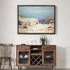 Leonard Ochtman,Early Moon Rise,Snow landscape,canvas print,canvas art,canvas wall art,large wall art,framed wall art,p1204
