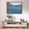JULIAN ONDERDONK,Field of Blue Bonnets,Late Afternoon Sunlight,canvas print,canvas art,canvas wall art,large wall art,framed wall art,p1189