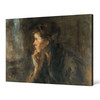 Joseph of Israel, Meditation,Woman portrait, pensive woman,canvas print,canvas art,canvas wall art,large wall art,framed wall art,p1180