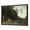 Jean-Baptiste Camille Corot,Forest Landscape Seen from Village,canvas print,canvas art,canvas wall art,large wall art,framed wall art,p1142