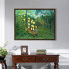 Henri Rousseau,Struggle between Tiger and the Bull. In a tropical Forest,canvas print,canvas art,canvas wall art,large wall art,framed,p1106