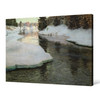 Frits Thaulow,Mountain stream,Winter ,River scenery,canvas print,canvas art,canvas wall art,large wall art,framed wall art,p1017