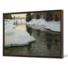 Frits Thaulow,Mountain stream,Winter ,River scenery,canvas print,canvas art,canvas wall art,large wall art,framed wall art,p1017