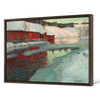 Frits Thaulow,Freezing river,Winter river landscape,canvas print,canvas art,canvas wall art,large wall art,framed wall art,p1016