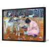 Fader Fernando,The Goat Corral,Girl and sheep,canvas print,canvas art,canvas wall art,large wall art,framed wall art,p997