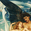 Evelyn De Morgan,Boreas and Oreithyia,art prints,Vintage art,canvas wall art,famous art prints,q2209
