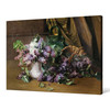 Eugene Taniere,Lilacs,Vase still life, restaurant wall art,canvas print,canvas art,canvas wall art,large wall art,framed wall art,p989